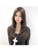ワンホンレイヤー/ミルクティーグレージュ/藤沢美容院 