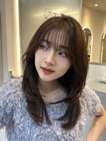 ジーナ 新越谷(Zina) 髪質改善*顔周りレイヤーグレージュ*美髪【Zina 新越谷】
