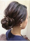 シンプルヘアアレンジ