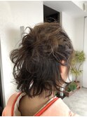 ショートハーフアップ