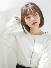 クラン(CLAN) シースルーバング×ぱっつんボブ/20代30代40代50代