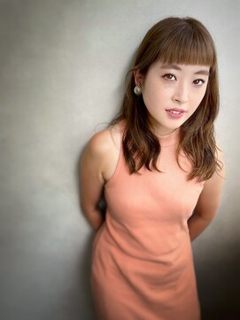 オータス(OTAS.) ＃ユルっとパーマ＃シフォンベージュ＃パッツン前髪