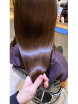髪質改善＊マロンベージュ＊20代30代40代＊かきあげ【Zina銀座】