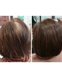 ソヴァールカラー根元染めbeforeafter