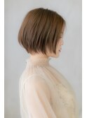 小顔センターパート大人ハイライトミニボブ305Z戸頭20代30代40代