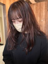 アルム(hair salon Alum) 透明感＆ツヤ感ピンクカラー☆　ウェーブアレンジ