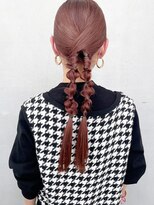 シェリ ヘアデザイン(CHERIE hair design)&nbsp;ピンクアッシュベージュ×ツインアレンジ◎