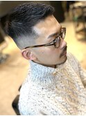 ハイスキンフェードカットアップバング束感ショートk