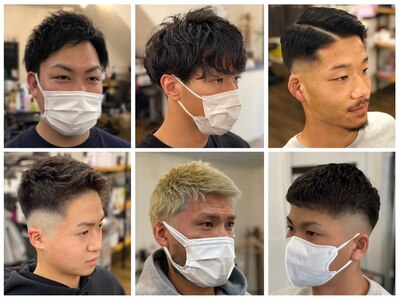 barberスタイルからトレンド系のスタイルも◎