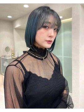 ロンド マーレ 天神大名店(Lond mare) 韓国風ヘア　韓国くびれ巻き　大人可愛い韓国ヘア　透明感カラー