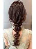 編みおろしヘアセット