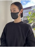 コンパクトな耳かけボブ