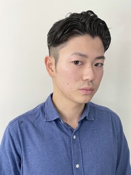 メリケンバーバーショップ トーキョー(MERICAN BARBERSHOP TYO) YS STILE.束感ショート.波巻き.ハイライト.マッシュパーマ25