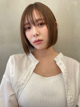 ロンドルーチェ 心斎橋(Lond luce) ダークアッシュ/ミディアムレイヤーカット［髪質改善/縮毛矯正］