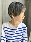 ＃大人の丸みショート＃ハイトーンカラー＃グレージュ