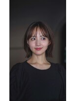 ガーデン ジングウマエ(GARDEN jingumae)&nbsp;葛西 /切りっぱなしボブ/シアーカラー/ゆる外はねカール　3