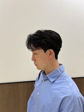 ステージ(STAGE) ダウンパーマ　韓国メンズヘア　センターパート