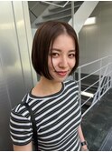 切りっぱなしボブ