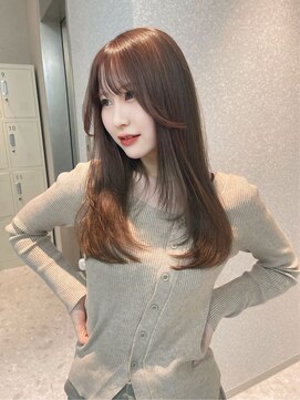 天神美容室 透明感溢れるチョコレート×レイヤーカット×韓国