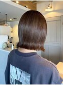 ショート外ハネボブショコラブラウン