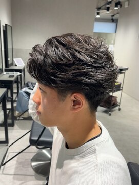 テクト バイアッシュ 吉祥寺店(Tect by Ash) 黒髪フェザーショート刈り上げツーブロック