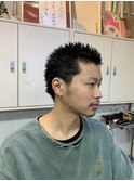 べリーショートダークアッシュニュアンスパーマ韓国マッシュ