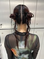 【新宿駅/新宿三丁目/ヘアセット/カチモリヘア/結婚式ヘア】