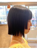 切りっぱなしボブ