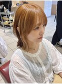 さりげなく白髪カバー！インナーカラー