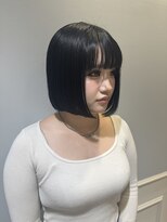 ニューヨークニューヨーク 阪急高槻店(NYNY)&nbsp;ブルーブラック切りっぱなしボブ