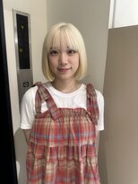 シピレアノバイブレス(shipi. le'ano by brace)&nbsp;【maria】white blonde/ブリーチ/韓国/学割U24/ボブ/前髪カット