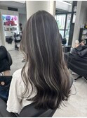 コントラスト極ハイライト☆グレーベージュ☆20代30代40代