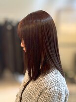 ジ エクト リアン 箕面店(The Ect Lien)&nbsp;似合わせカット◆切りっぱなしボブ×透明感カラー