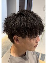 クレヨン ケース(Crayon case)&nbsp;刈り上げ無造作ツイストシースルーマッシュ韓国マッシュ