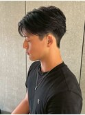 MEN’S/リバースセンターパート/ニュアンスパーマ/新宿