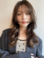 ブラウヘアアンドケア(care) 上品なくびれミディ×透明感ベージュ