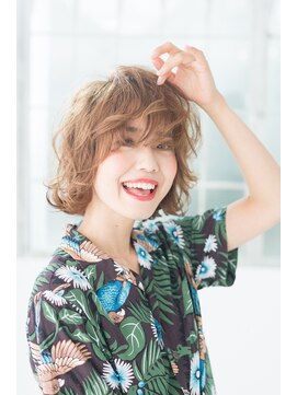 ヘアーサロン リアン 鴻巣店(hair salon Rien) 外ハネボサカワボブ×フォギーベージュ♪