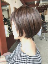 ルーファス 恵比寿 渋谷(Ruufus) 柔らかな丸みのショートボブ【Ruufus恵比寿渋谷】314b1