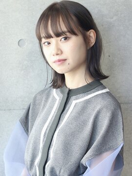 ソラ 表参道(SORA) [SORA見藤] マットベージュ シースルーバング　外ハネボブ