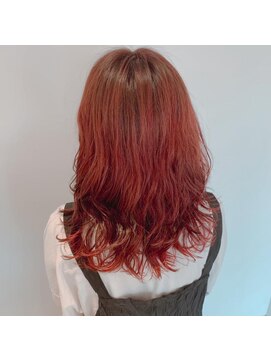 ネオヘアー 曳舟店(NEO Hair) ミディレイヤー×レッド