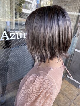 ヘアーデザイン アズール(Hair Design Azur) 【Azur】 ボブ×グレージュ