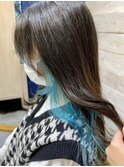 イヤリングカラー×ターコイズブルー