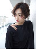 札幌ショート　大人かわいいハンサムショート毛先パーマ