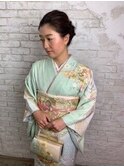 留袖ヘアセット/結婚式アレンジ/ヘアアレンジ錦糸町