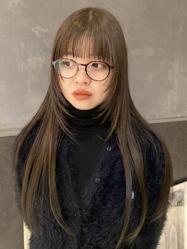 ボコカ(bococa) 【macana指名】レイヤーカット　ベージュカラー　ブリーチ無し