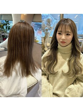 エヌ 梅田(enu) 梅田/シールエクステ/学割/大阪/艶カラー/韓国風/レイヤー