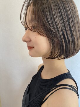 ノラギンザユー(NORA GINZA/U) 20/30代ワンカールボブパーマミニボブヘアまとまるボブレイヤー