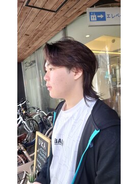 ブロッサム ひばりヶ丘(Blossom) "韓国センターパートダウンパーマニュアンスパーマウルフ