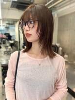 シティ(sity.)&nbsp;顔周りレイヤーカット　ブラウン　ベージュ　20代30代