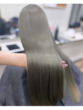 プアメリア 名古屋(Puamelia) ブリーチなしオリーブグレージュ